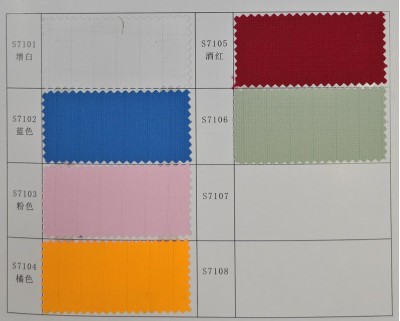 GZ-BLH   S710  食品級防靜電布料   成份：58%滌綸+40%吸濕排汗滌綸+2%碳纖維  紗支：100D*150D  密度：165*122   幅寬：150cm  克重：150±5gsm  點對點電阻：10~9-10~11  功能：抗靜電，手感柔軟，透氣吸濕排汗速乾布。 45度照